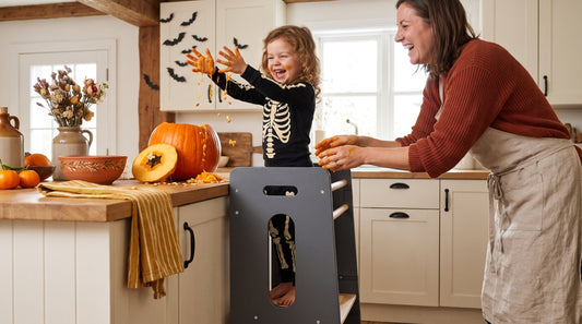 Halloween en la cocina con niños de 1 a 5 años: 5 actividades Montessori con calabaza (sin sustos ni azúcar)